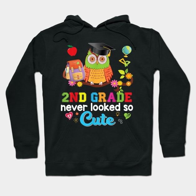 2nd Grade Never Looked So Cute Second Owl Back To School Kid Hoodie by FONSbually